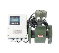 1 pz Misuratore di portata magnetico intelligente Split LED Liquido Acque reflue Liquami Misuratore di portata elettromagnetico 4-20mA RS485(DN100)