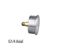 1 pz Misuratore di pressione 'acqua Attacco filettato BSPT NPT Manometro 'aria assiale Manometro idraulico Manometro 'olio(0-40Mpa)