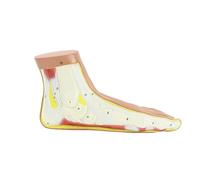 1 PZ Modello anatomico del piede umano normale piatto e arcuato a grandezza naturale in PVC Forniture for laboratorio scolastico di anatomia medica(Flat Foot)