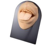 1 pz Modello di viso in silicone Tatuaggio Piercing Pratica Simulazione Naso Bocca Corpo Modello Display Lingua Piercing Ombelico Gioielli(OT14050-3)