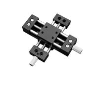 1 pz Modulo cursore trasversale di precisione 30 Tavolo scorrevole manuale Asse XY Guida lineare da viaggio 30-100mm(DXY30-DB90)