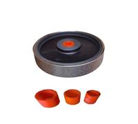 1 pz. Mola abrasiva parallela in plastica diamantata for galvanica da 6 pollici con manicotto di riduzione 150x25,4x25 mm(P60)