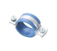 1 pz. Morsetto for tubo flessibile rotondo, raccordo for tubo, dado, supporto for tubo di sospensione, acciaio al carbonio, gomma, 20/25/32/40/50/63 mm(For 40mm OD Tube)