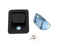 1 pz MS866-5 piatto serratura maniglia di ingresso paletta auto in lega di zinco con le chiavi, pannello di trazione per rimorchio, serrature migliorate per porta di sicurezza