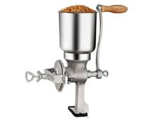 1 pz. Mulino for mais e a funzionamento manuale, macchina for la macinazione del, mulino for cereali in acciaio inossidabile per mais, erbe aromatiche, grano(Silver 2)