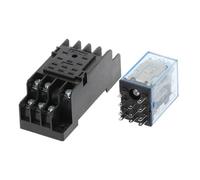 1 pz MY3 HH53P MY3NJ Mini bobina relè di potenza 11 pin 3NO 3NC lampada LED 5 A CA 110 V 220 V con presa 12 V 24 V(AC 12V)