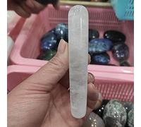 1 pz Naturale Chiaro Quarzo Bianco Cristallo Bastone Da Massaggio Punto di Rilassamento Stone Crystal Specimen