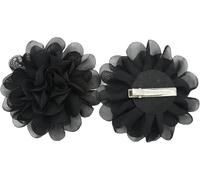 1 pz nero 10 cm donne chiffon fiore clip coccodrillo clip clip partito matrimonio clip e mollette, accessori per lo styling dei capelli