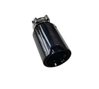 1 PZ Nero/Lucido/nero Opaco In Fibra Di Carbonio Coda Posteriore Tubo Di Scarico Punta Del Silenziatore Per BMW Silenziatore Universale Terminale Scarico Auto(54MM IN 80MM OUT)
