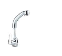 1 PZ Nero Rubinetto Del Bacino Del Bagno Pull Out Rotante di 360 ° Miscelatore Lavello Rubinetto Sollevamento Lavello Caldo e Freddo Spruzzatore Gru da bagno(Chrome)