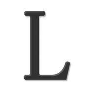 1 Pz. Numeri Civici Esterni 26 Lettere Numero 0-9 Targa for La Casa, Targhetta for Il Nome Della Residenza, Adesivi In acrilico for Camera D'albergo(L,7.62 cm)