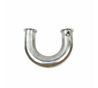 1 pz OD50.5mm SS304 acciaio inossidabile U tipo gomito connettore, 1.5 pollici 38mm Tri Clamp raccordo sanitario splitter, giunto a U(White)
