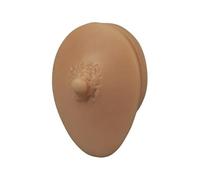 1 pz Orecchio Naso Labbro Ombelico Lingua Tatuaggio Modello in Silicone Tatuaggio Puntura Pratica Simulazione Parte del Corpo Umano Display Piercing Gioielli(Nipple Coffee)