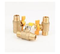 1 PZ ottone 1/2 BSP filettatura interna spinato valvola del gas a tre vie DN15 valvola ad angolo raccordi adattatore di collegamento adatto for gas, acqua e olio(KL4-8b)