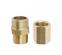 1 pz ottone diametro uguale/variabile filettatura metrica M14 18 M20x1,5 a maschio femmina filettatura 1/4 1/2 adattatore for tubo for acqua combustibile olio gas(F M14x1.5- F M10x1)