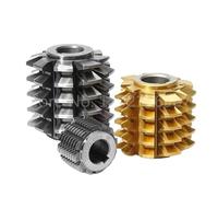 1 pz PA20 creatore for ingranaggi DP6 DP7 DP8 DP9 DP10 DP12 DP14 DP16 DP18 DP20 DP24 Fresa creatore for ingranaggi DP Grado A HSS M2(Black coating,DP9 PA20 65x60x27)