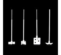 1 pz. Paletta di miscelazione in PTFE tetrafluoroetilene - Strumento di agitazione da laboratorio resistente alla corrosione for la ricerca chimica e scientifica((11)600x120mm)