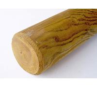 1 PZ Pali in legno Ø CM 6 altezza CM 200 H tondi SENZA PUNTA trattati impregnati per recinzione per staccionata/steccato Palo Tondo