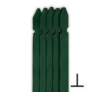 1 PZ Palo a T altezza 225 CM per recinzione PLASTIFICATO, paletto per recinzione in ferro sezione T mm 30x30x3 Verde