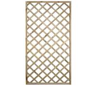 1 PZ PANNELLO GRIGLIATO LEGNO EURO PINO IMPREGNATO CORNICE MM 45X30 CM 60X180