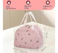 1 Pz Papillon Pasto Borsa, Stampato Isolamento Termico Sacchetto Di Riso, Sacchetto Pasto Portatile, Sacchetto Del Pranzo Di Modo, Sacchetto Di Immagazzinaggio Quotidiano.