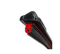 1 pz. Parabrezza anteriore for auto, 11 strati, striscia di gomma, spazzola tergicristallo a forma di J/U, 14"15"16"17"18"19"20"21"22"24"26"28"(16 inch)