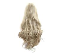 1 Pz Parrucca Bionda Sintetica Lace Front Wig Biondo Pianoforte Colore Lungo Capelli Morbidi Fibra Resistente al Parrucche Lunghe e Ondulate