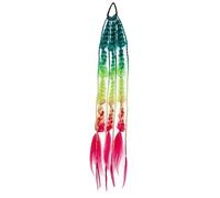 1 pz parrucca colorata capelli intrecciati coda di cavallo lavorata a mano lunga sfumatura sporca intrecciata ragazza parrucca modellazione capelli intrecciati(C30-Article)