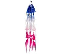 1 pz parrucca colorata capelli intrecciati coda di cavallo lavorata a mano lunga sfumatura sporca intrecciata ragazza parrucca modellazione capelli intrecciati(C50-Article)