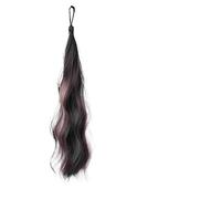 1 pz parrucca sintetica capelli bundle donne aumento capelli autoavvolgente chignon basso legato coda di cavallo soffici mèches acconciatura(17)