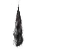 1 pz parrucca sintetica capelli bundle donne aumento capelli autoavvolgente chignon basso legato coda di cavallo soffici mèches acconciatura(16)