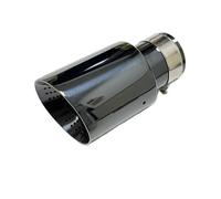 1 Pz Parti Di Automobili Tubo Di Scarico Silenziatore Coda Gola In Acciaio Inox Troppo Nero Adatto Per BMW F20 F10 E38 E46 Terminale Di Coda(57mm-114mm)