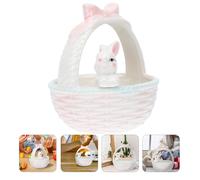 1 PZ Pasqua Basket Bunny Garden Decor Yard Decor TabletP Adorn Adorn Adorn