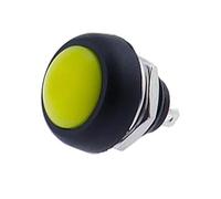 1 pz PBS-33b 2-pin Mini Switch 12mm 12V 1A Impermeabile Pulsante Momentaneo Interruttore, Auto-Reset e Non Bloccante(Yellow)