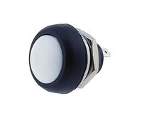 1 pz PBS-33b 2-pin Mini Switch 12mm 12V 1A Impermeabile Pulsante Momentaneo Interruttore, Auto-Reset e Non Bloccante(White)
