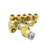 1 pz PC -C M3 M5 1/8 Mini Raccordi 0-150 psi Maschio Diritto Raccordo in Plastica Ottone Raccordo Pneumatico a Bassa Pressione(PC 06 M5C 6mm M5,5PCS)