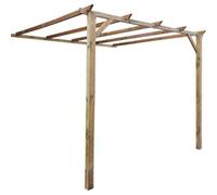 1 PZ PERGOLA A MURO LEGNO EURO DOMUS PINO IMPREGNATO MT 2,8X3 H.MT 2,3