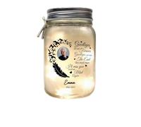 1 pz Personalizzato la tua immagine e il tuo nome I Am Always With You Regali di simpatia, centrotavola e luci decorativi personalizzati, regalo commemorativo per la perdita di mamma, papà, regali