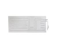 1 pz Piastra piana for frigorifero evaporatore for di raffreddamento for congelatore in alluminio 21x40cm/23x36cm/23x43cm/23x47cm(B02100001 23X36CM)