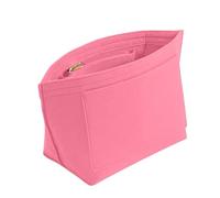 1 pz piccola borsa tote timida di stoccaggio e finitura interna fodera borse inserto organizer adatto per Viaggio(Pink,21x13x17cm)