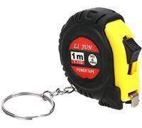 1 pz piccolo portachiavi mini metro a nastro retrattile metro a nastro 1 m, strumenti di misurazione
