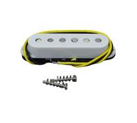 1 Pz Pickup Single Coil Alnico 5 Interlacciato Retro 52mm Per Chitarra Elettrica Pick-up Elettrico Professionale(White Bridge)