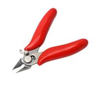 1 pz. Pinza diagonale con lato tagliente, tronchesi elettrici, pinze a filo, tronchesi for cavi, utensili manuali(Red)