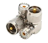 1 pz PL259 a SO239 UHF connettore maschio femmina SL16 PL-259 angolo retto di 90 gradi(More than 50PCS)