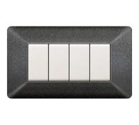 1 PZ PLACCA EASY MOD. MATIX GRIGIO NOTTE 4P NextradeItalia Mod.FERX.JBBJKH