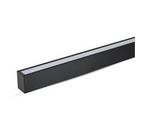 1 pz Plafoniera LED Chip Samsung a Sospensione 40W Lineare Colore Nero 120cm 400