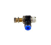 1 pz Pneumatico Connettore Rapido SL 4 6 8 10 12mm M5 "1/8" 1/4 "3/8" 1/2 Filettatura Maschio Valvola Acceleratore Dell'aria (SL12-04)