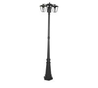 1 pz Pole Lamp 3XE27 1990mm IP44 Black