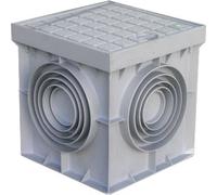 1 PZ POZZETTO DERIVAZIONE + CHIUSINO PLASTICA CM 30X30