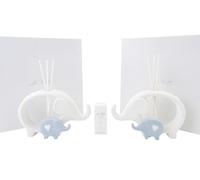 1 pz PROFUMATORE ELEFANTE CELESTE IN PORCELLANA 16x5xH.10 CM 2 ASS. BOMBONIERA NASCITA BATTESIMO CON SCATOLA IDEA REGALO